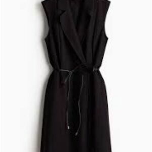 NWT H&M Tie Belt Mini Blazer Dress - L